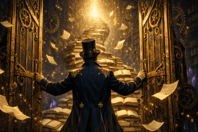 Alcides abrindo os portões